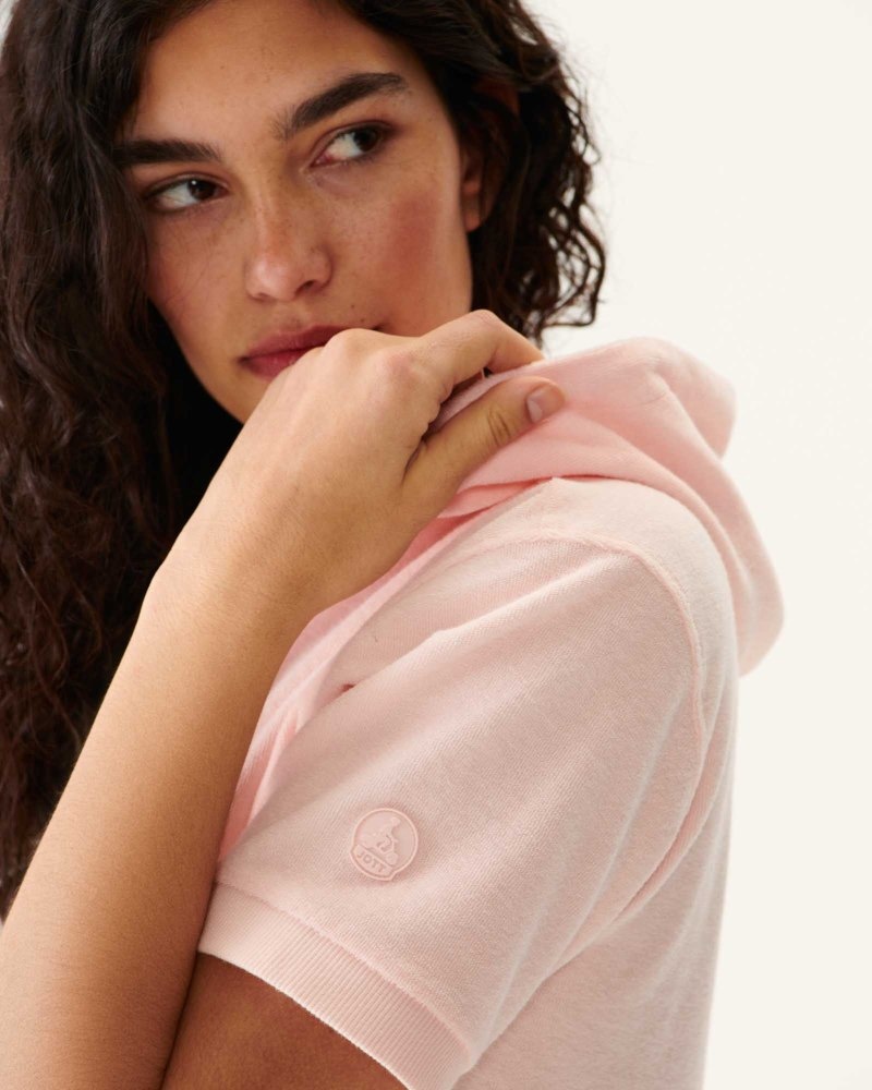 JOTT Meg Light Pink Toweling Ženske Haljine Bijele | UMG-4879