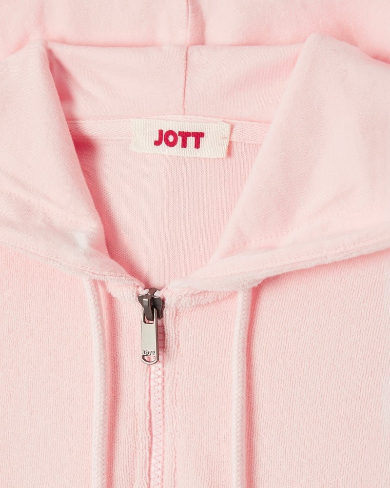 JOTT Meg Light Pink Toweling Ženske Haljine Bijele | UMG-4879