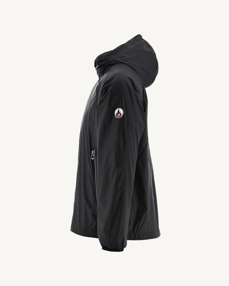 JOTT Mistral Hooded Muške Vjetrovka Crne | LFF-0192