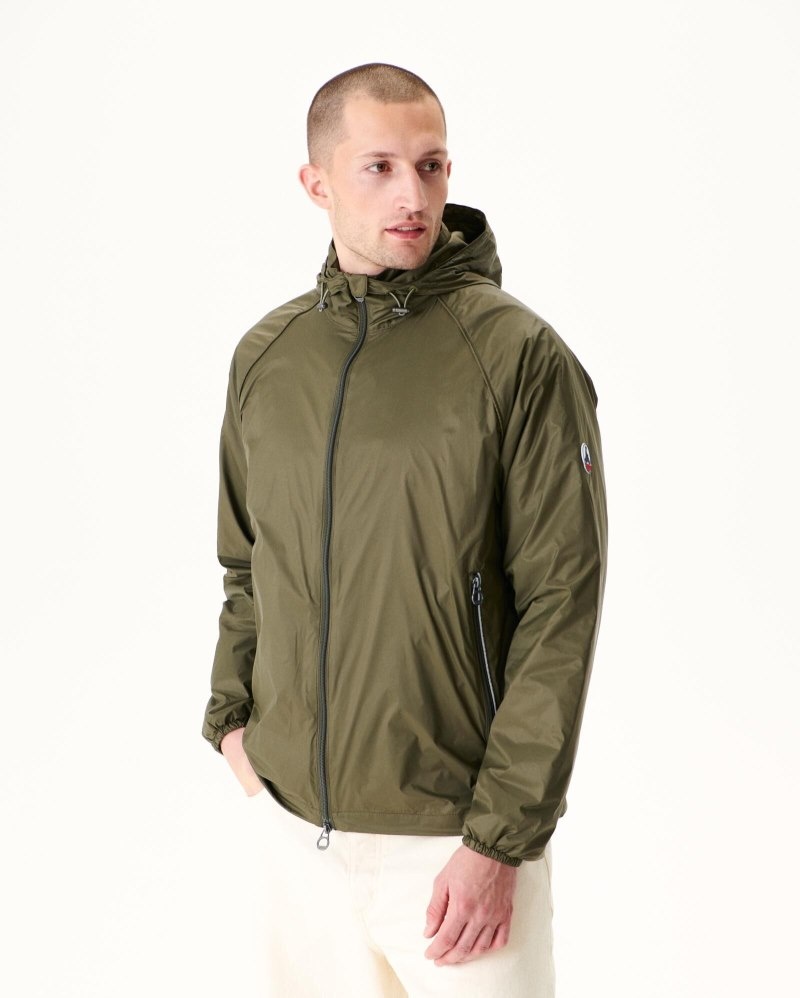 JOTT Mistral Hooded Muške Vjetrovka Maslinasto Zelene | EHH-1085