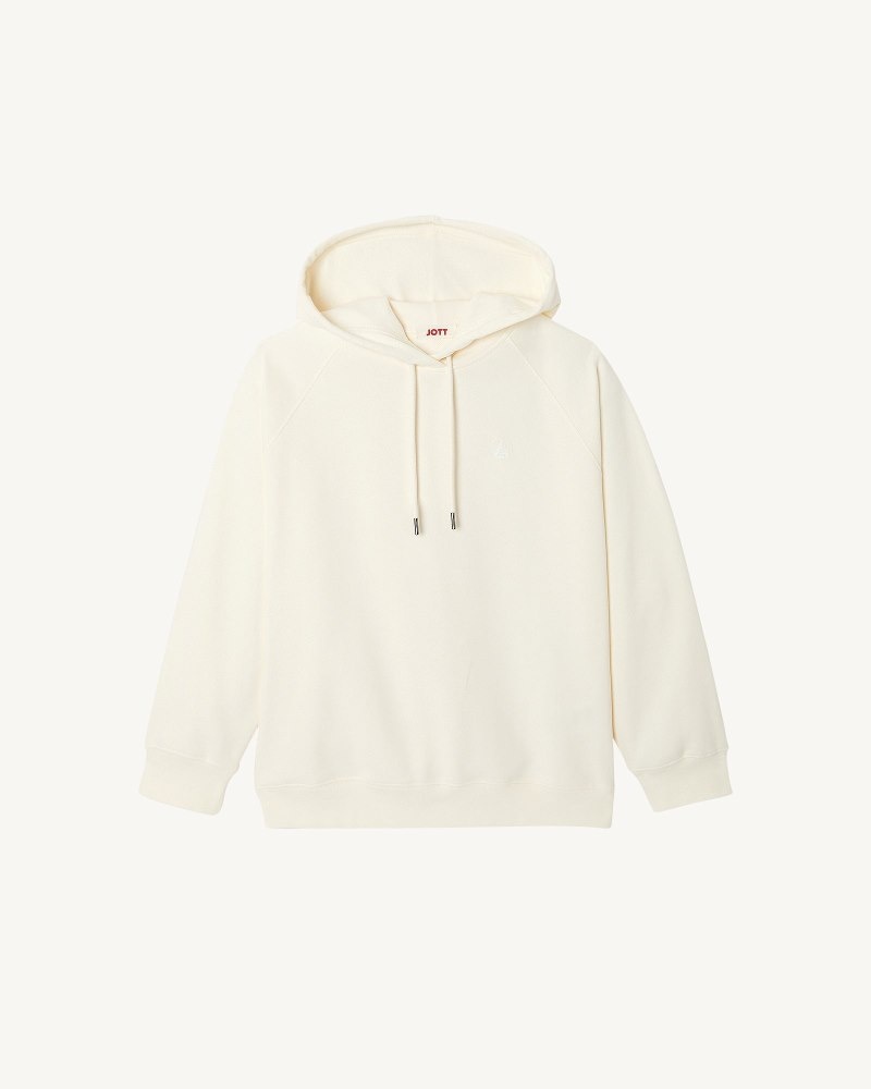 JOTT Monteria Hooded Fleece Ženske Dukserice Off-white | STT-3031