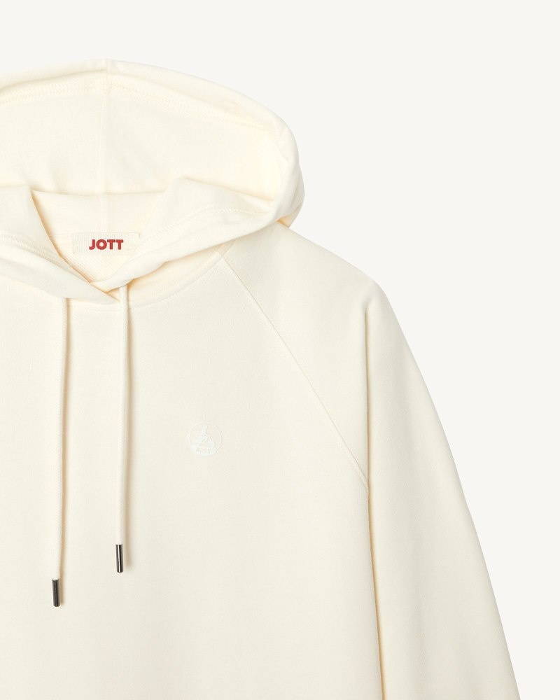 JOTT Monteria Hooded Fleece Ženske Dukserice Off-white | STT-3031