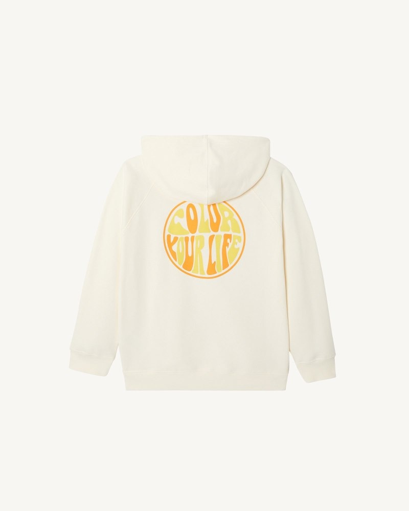 JOTT Monteria Hooded Fleece Ženske Dukserice Off-white | STT-3031