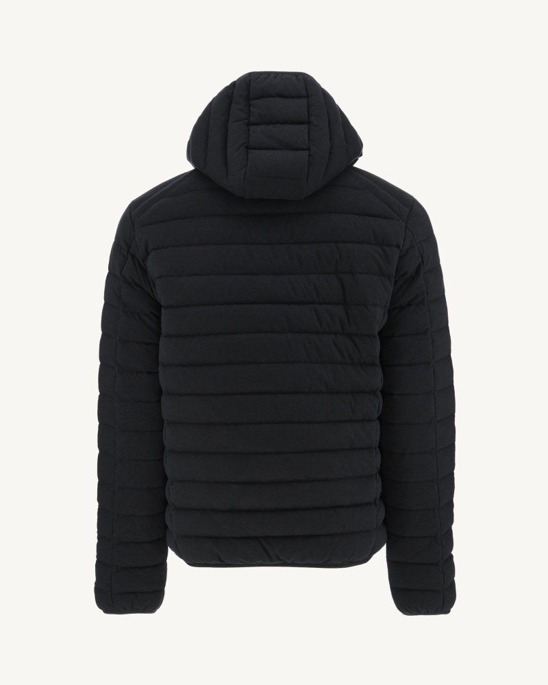 JOTT Nico Hooded Jersey Muške Podstavljene Jakne Crne | EOB-5924