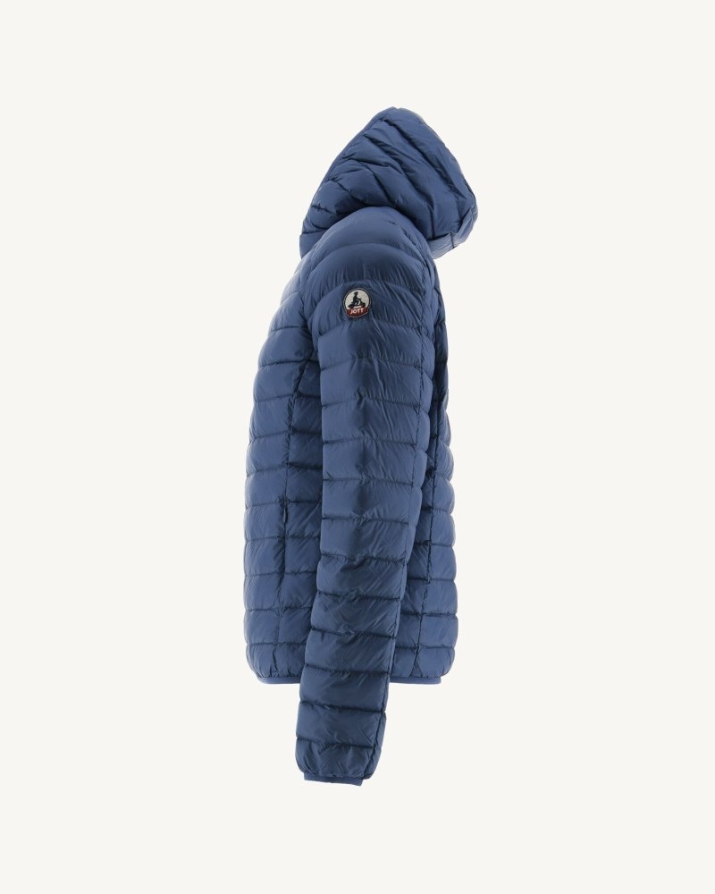 JOTT Nico Light Hooded Muške Pufer Jakne Plave | ISA-5582