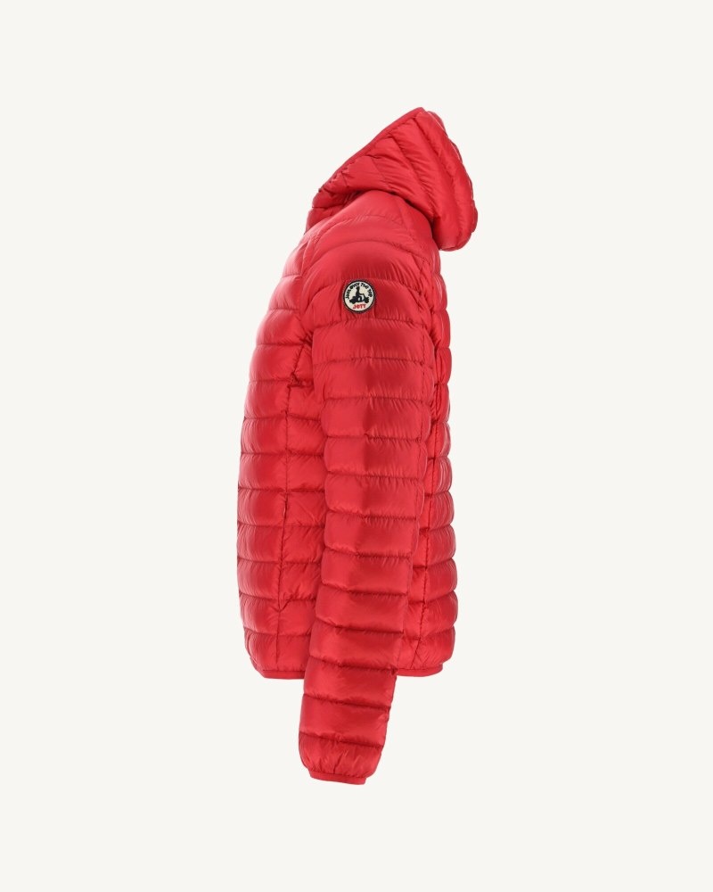 JOTT Nico Light Hooded Muške Pufer Jakne Crvene | WRZ-3820