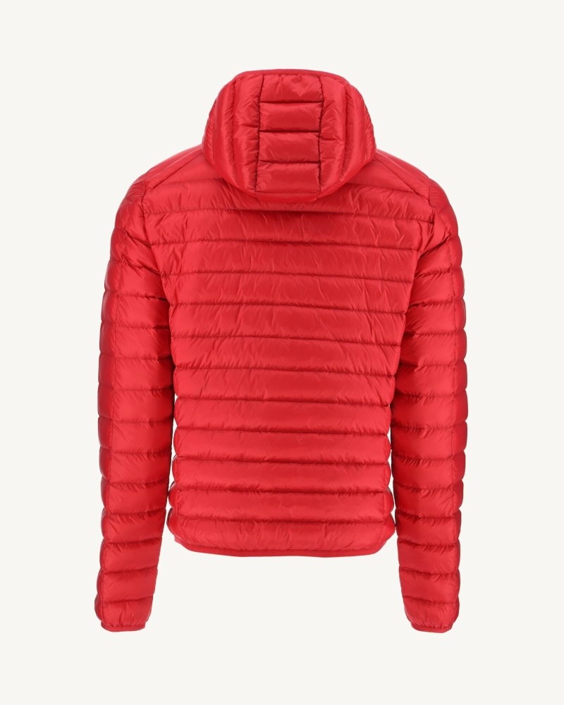 JOTT Nico Light Hooded Muške Pufer Jakne Crvene | WRZ-3820