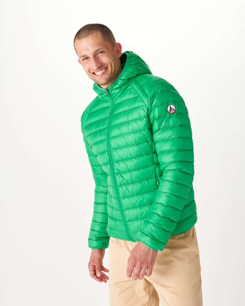 JOTT Nico Light Hooded Muške Pufer Jakne Zelene | WCM-0199