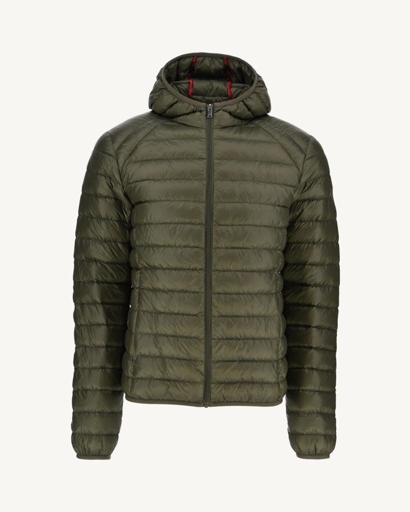 JOTT Nico Lightweight Hooded Muške Donje Jakne Maslinasto Zelene | OZX-9750