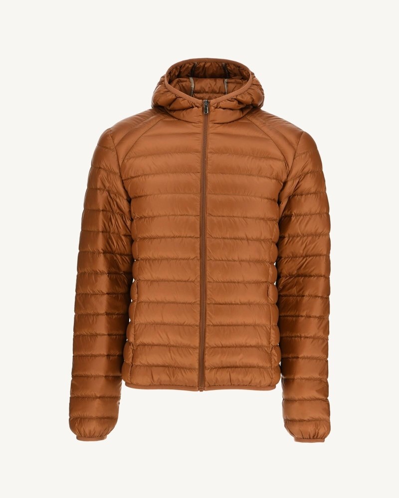 JOTT Nico Lightweight Hooded Muške Donje Jakne Smeđe | WLZ-5821