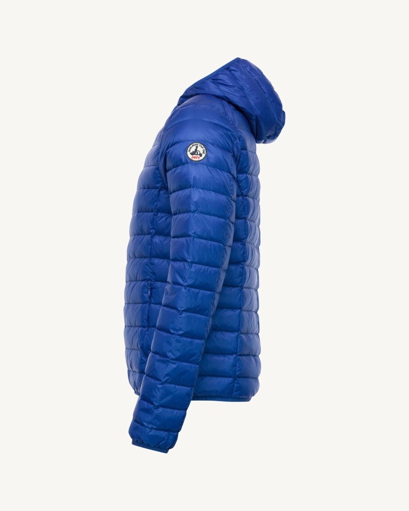 JOTT Nico Lightweight Hooded Muške Pufer Jakne Kraljevska Plava Plave | STT-4492