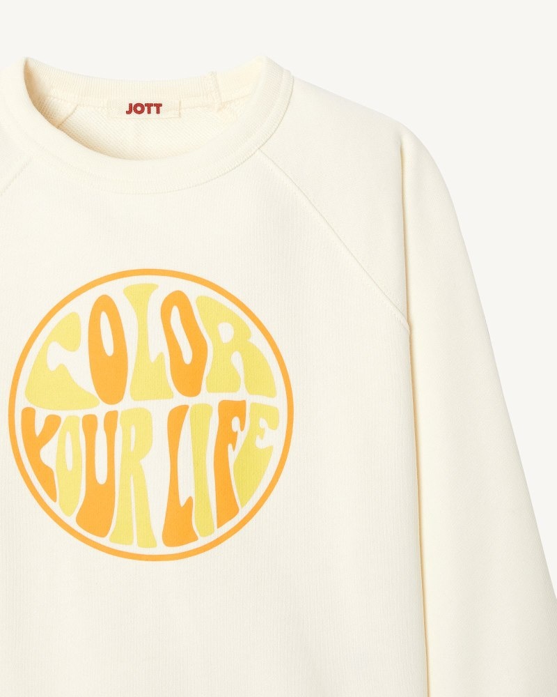 JOTT Organic Cotton Dječje Dukserice Off-white | WOU-0147