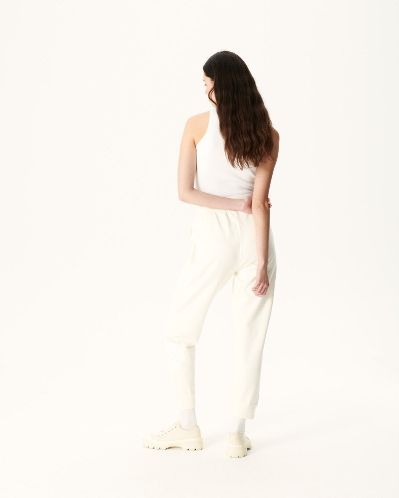 JOTT Organic Cotton Soledad Ženske Jogger Hlače Off-white | ZLZ-0601