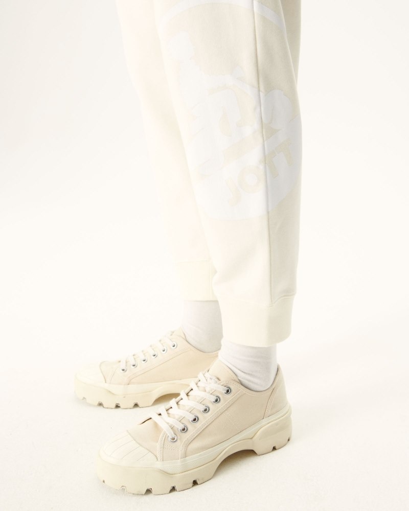 JOTT Organic Cotton Soledad Ženske Jogger Hlače Off-white | ZLZ-0601