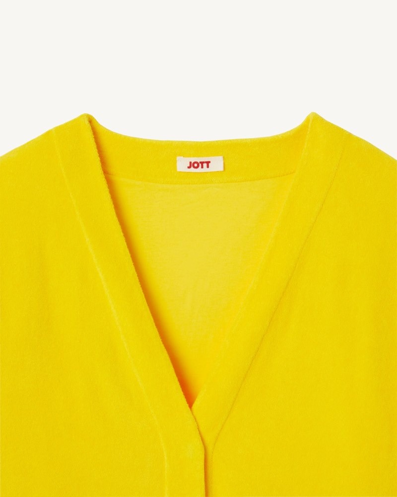 JOTT Pamplona Citron Long Sleeve Ženske Kardigan Limun | VNG-3945