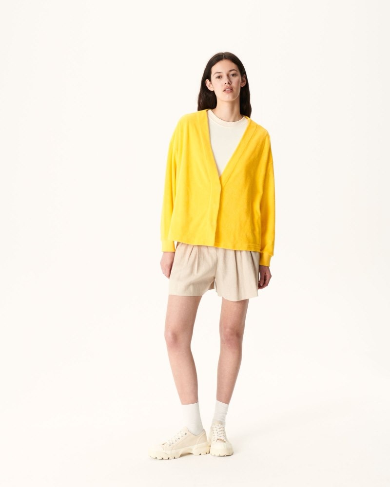 JOTT Pamplona Citron Long Sleeve Ženske Kardigan Limun | VNG-3945