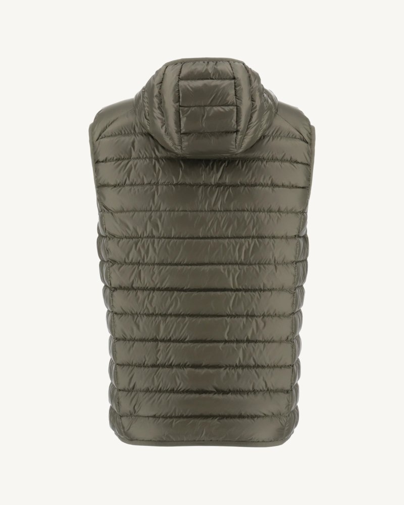 JOTT Pat Hooded Muške Prsluci Maslinasto Zelene | TTA-5259