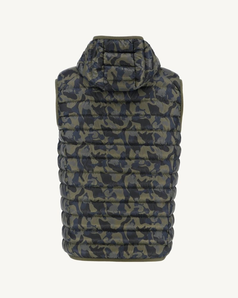 JOTT Pat Hooded Sleeveless Muške Donje Jakne Maskirne | GKV-9229