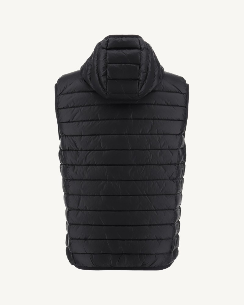 JOTT Pat Sleeveless Hooded Muške Donje Jakne Crne | HKJ-3988