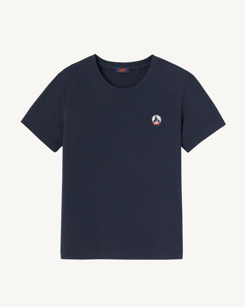 JOTT Rio Round Neck Cotton Dječje Majice Tamnoplave | QKM-7410