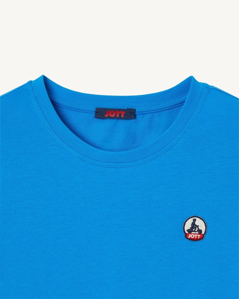 JOTT Rio Round-neck Cotton Dječje Majice Plave | GYQ-0915