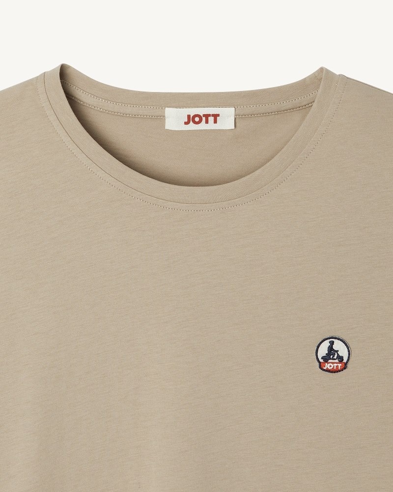 JOTT Rosas Round Neck Ženske Majice Bež | QJG-2136