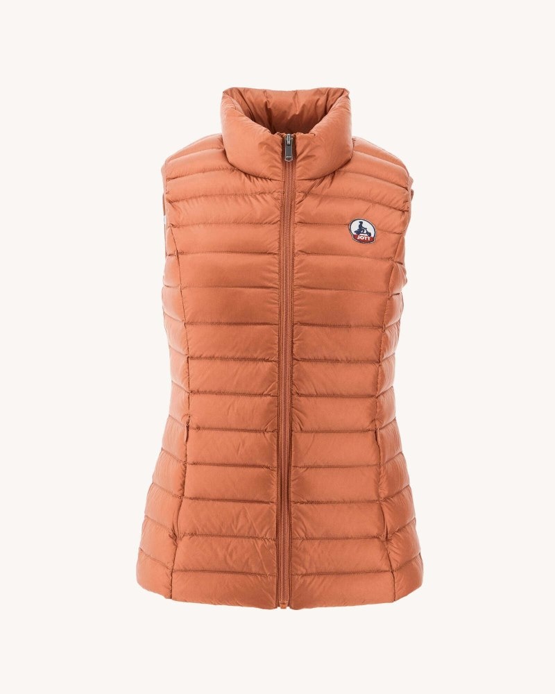 JOTT Seda Light Sleeveless Ženske Donje Jakne Smeđe | ENS-9673