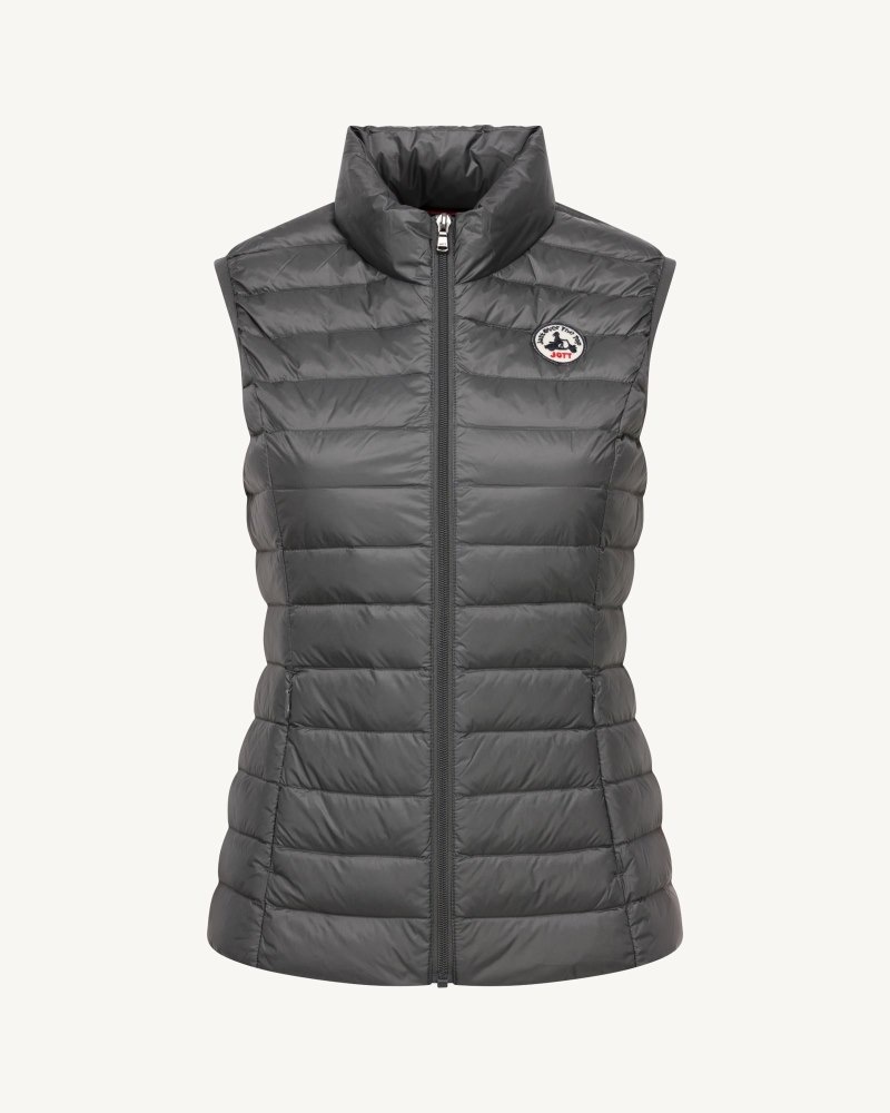 JOTT Seda Light Sleeveless Ženske Donje Jakne Tamno Sive | ENZ-2830