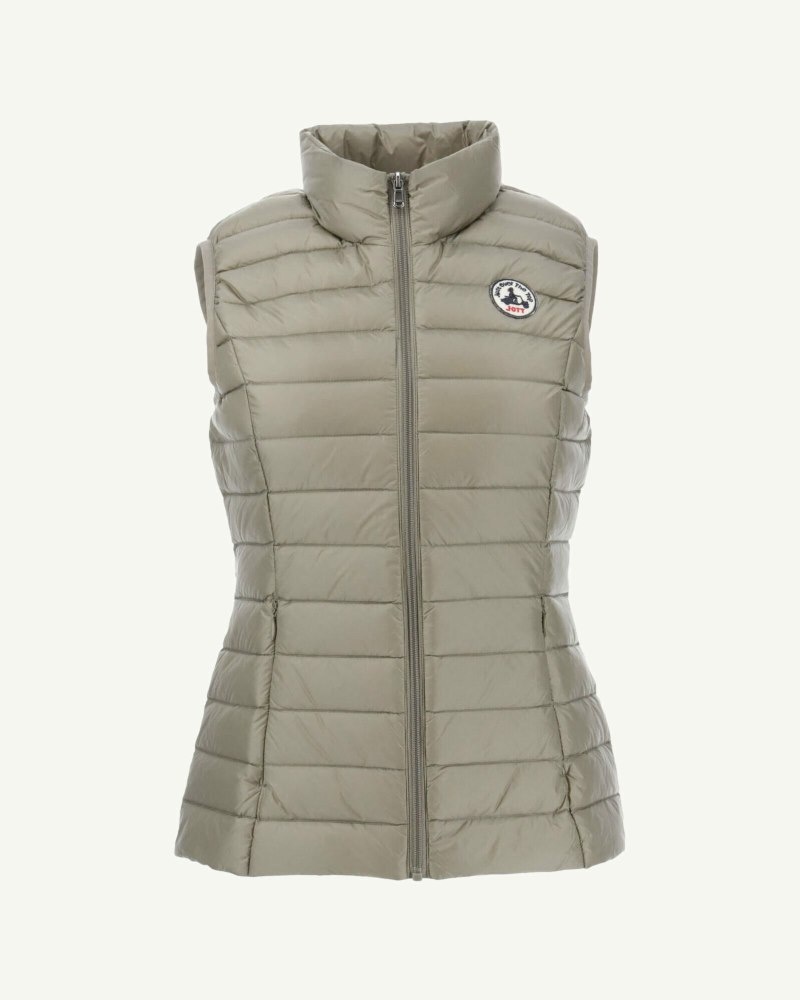 JOTT Seda Lightweight Sleeveless Ženske Donje Jakne Tamno Bež | ERN-5425