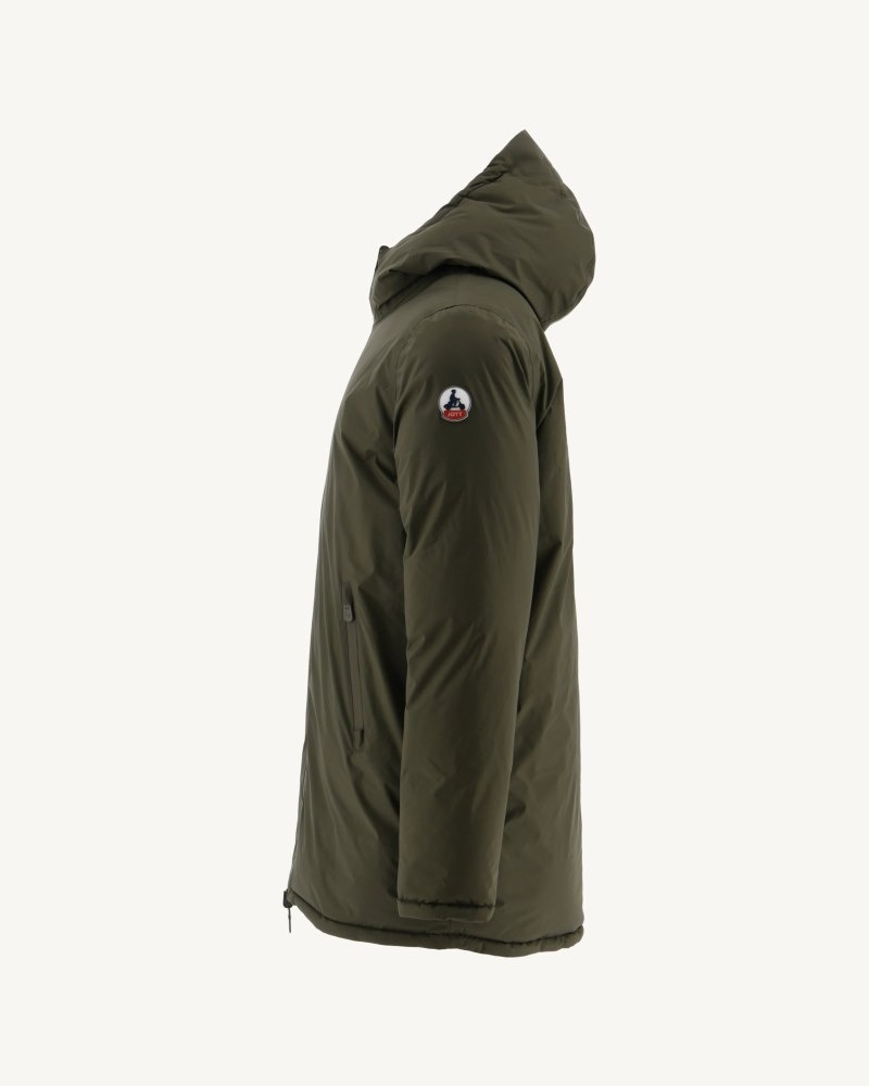 JOTT Toronto Great Cold Reversible Hooded Muške Donje Jakne Maslinasto Zelene Bež | EYJ-5051