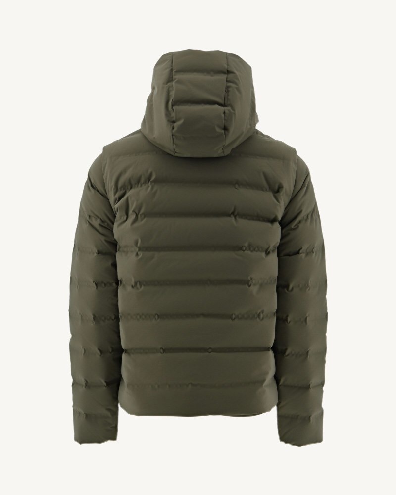 JOTT Ulaan 4-in-1 Hooded Muške Pufer Jakne Maslinasto Zelene | AQD-8618