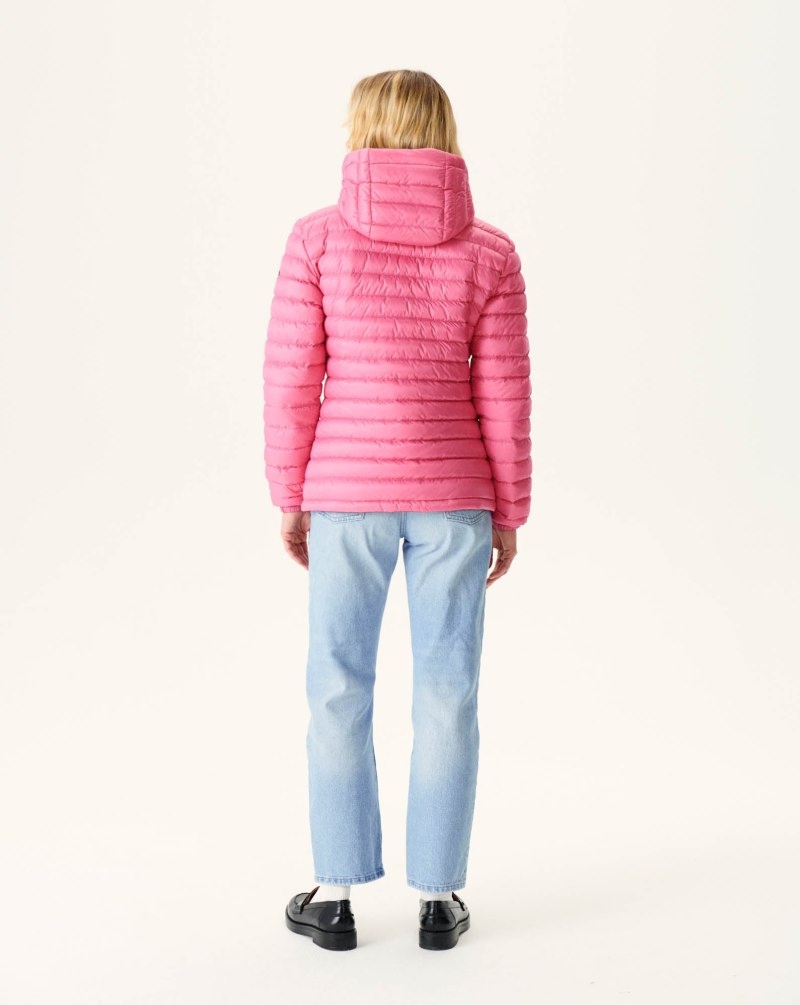 JOTT Vienne Reversible Hooded Ženske Donje Jakne Tamnoplave Roze | DYN-9082