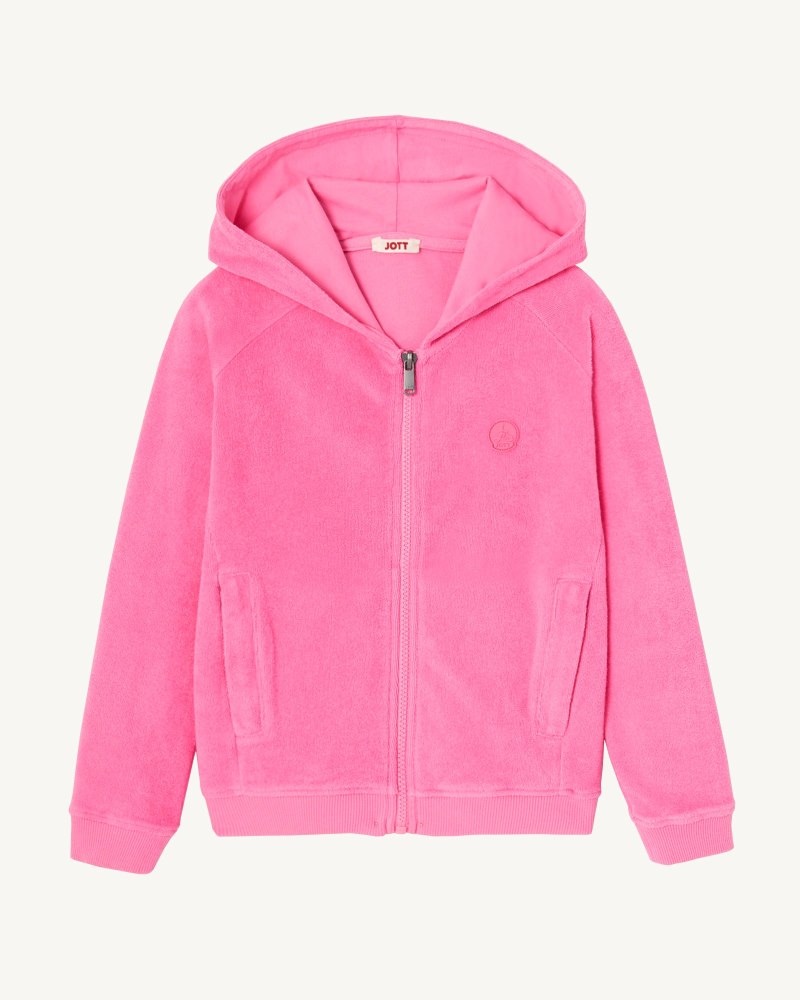 JOTT Volta Cotton Terry Zipped Dječje Jakne Roze | IMW-6158